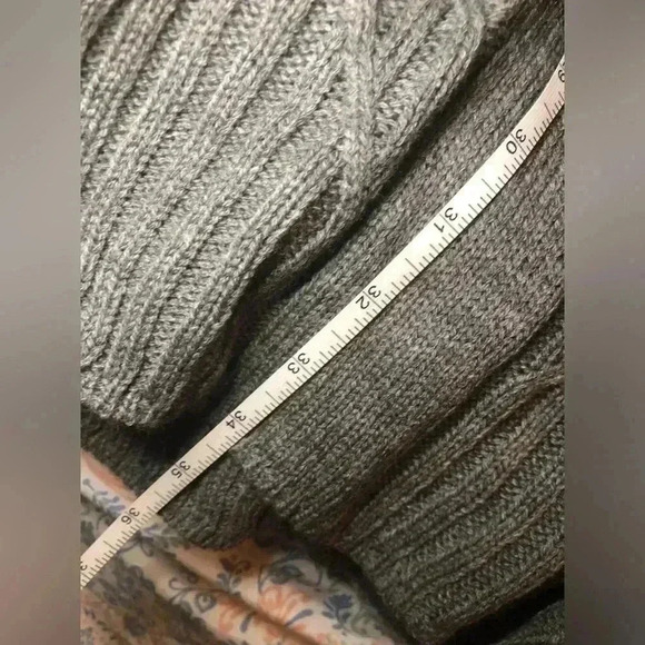 Grey Sweater Dress open back size small - Picture 13 of 16
